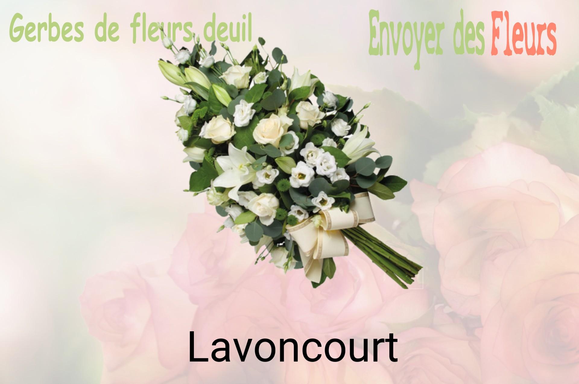 Gerbe de fleurs de deuil livrée à Lavoncourt